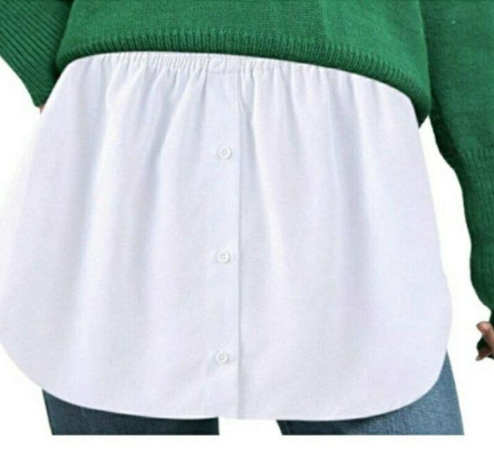 Adjustable Fake Layering bottom skirt