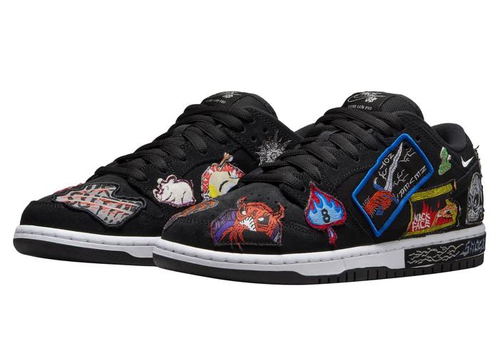 Neckface x Nike SB Dunk Low Pro QS 'Black Multi Color' Original BNIB