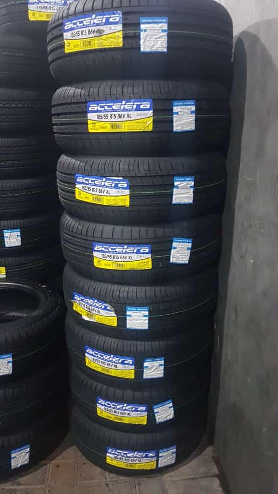 ban mobil honda jazz 185 55 ring 16 accelera bukan dunlop