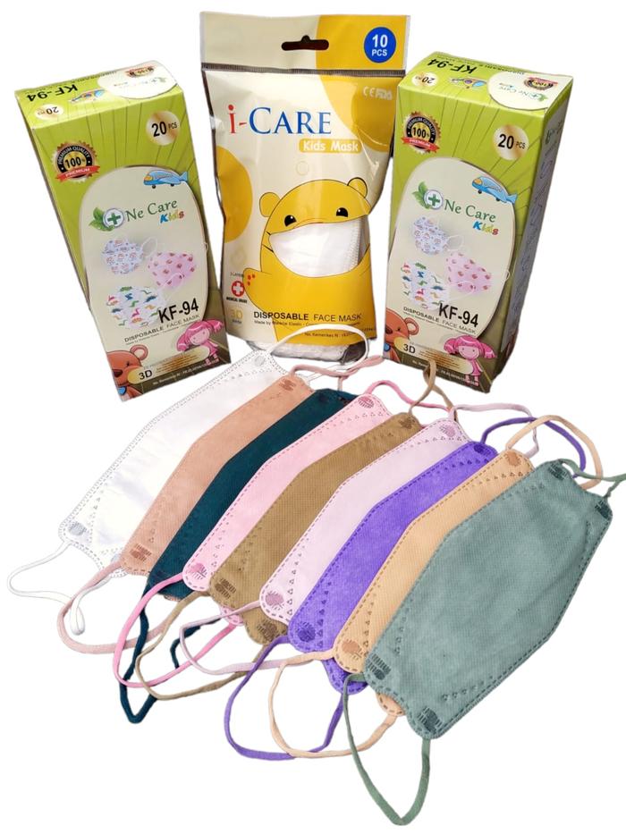 Masker Anak KF94 OneCare 4D Evo Stereoscopic Fish Premium Quality