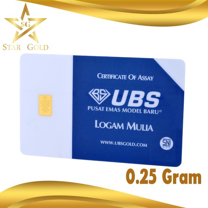 LOGAM MULIA UBS ( LM ) 0.25GR 0.25 GRAM