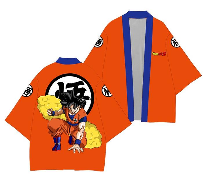 KIMONO-CARDIGAN-PRIA-WANITA-PRINT-DRAGON BALL