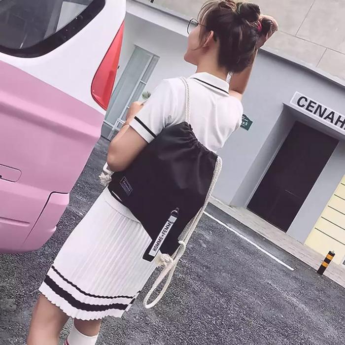 Ransel Tas Serut Wanita Home Stringbag Korea Termurah