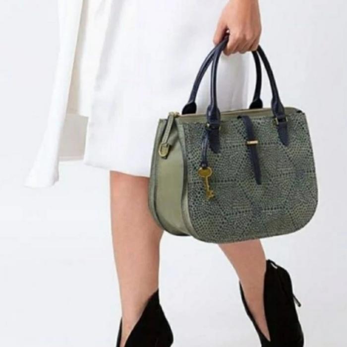 Fossil Ryder satchel bayleaf