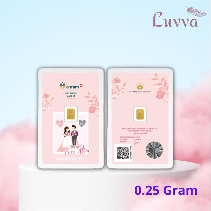 MICRO GOLD ANTAM HARTADINATA ABADI WEDDING INTER 2 (LM) 0.25 GRAM