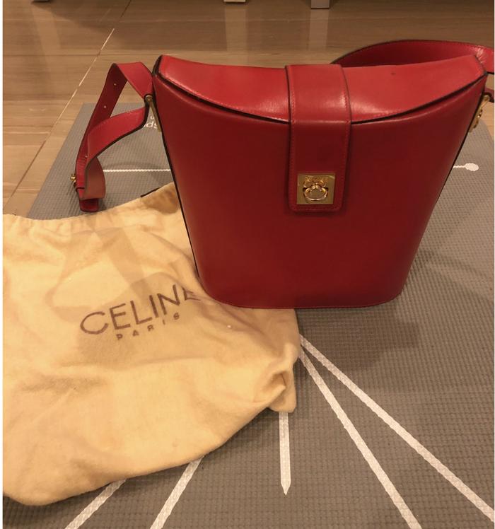PRELOVED CELINE VINTAGE BUCKET BAG AUTHENTIC ASLI+ORI DB