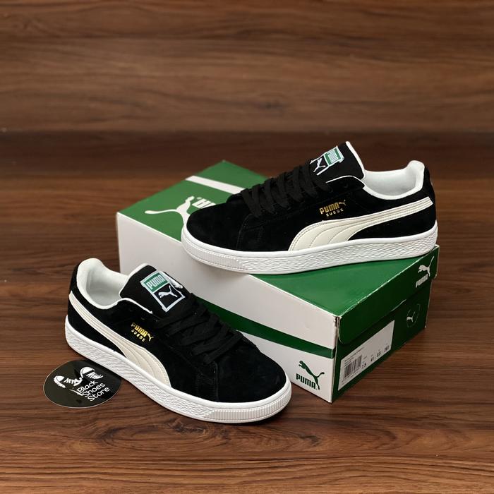 Puma suede black white