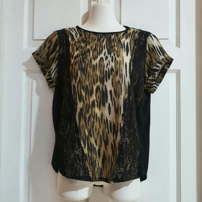Zara Leopard Blouse Tshirt