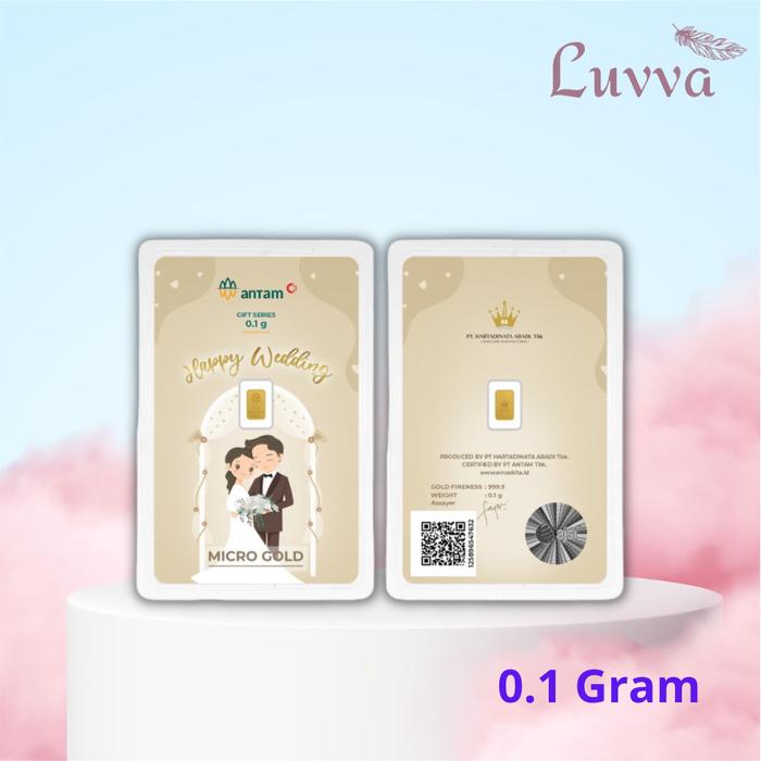 MICRO GOLD ANTAM HARTADINATA ABADI WEDDING INTER 1 (LM) 0.1 GRAM