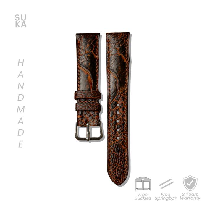 Leather Watch Strap Ostrich by Suka Strap