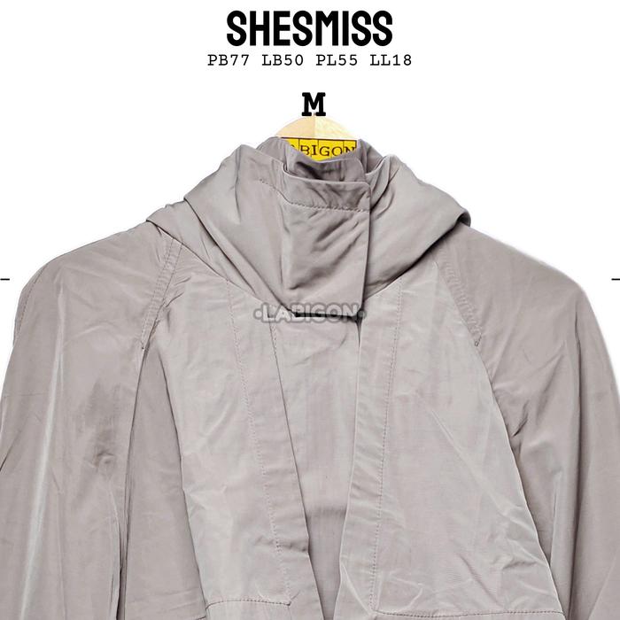 Coat Parka Jaket Vintage Wanita SHESMISS Ori Preloved Second M129
