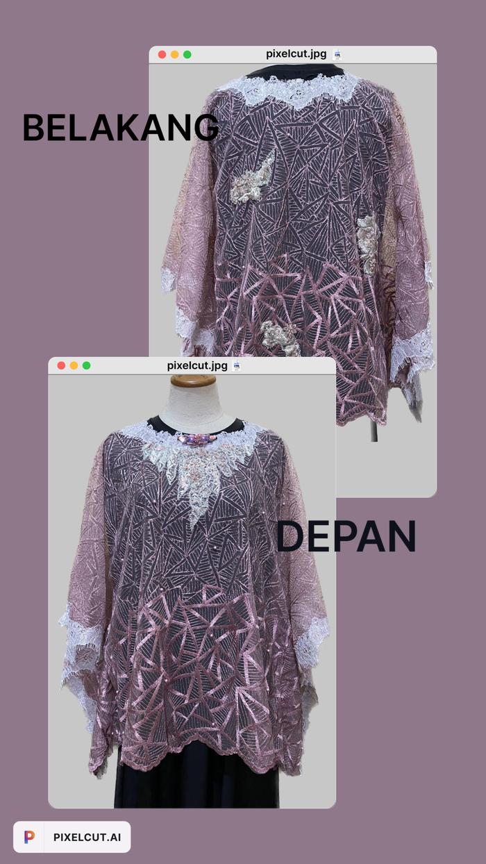 Luire by Raden Sirait Atasan tulle brukat pesta