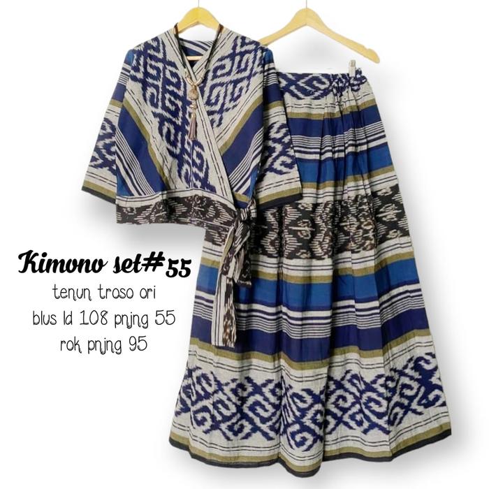 Bestseller kimono set batik wanitaa terbaru ori tenun troso etnik 24/9