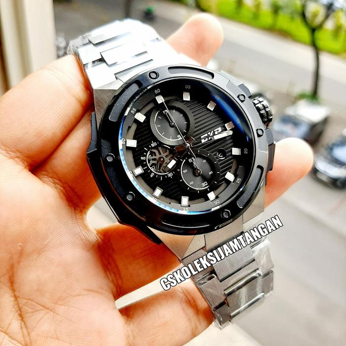 JAM TANGAN PRIA EXPEDITION E 6818 E6818 SILVER BLACK ORIGINAL GARANSI