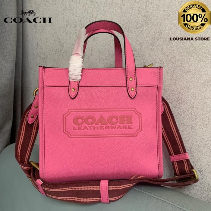 Tote Wanita  Coach Field Pink 22 Handbag Shoulderbag