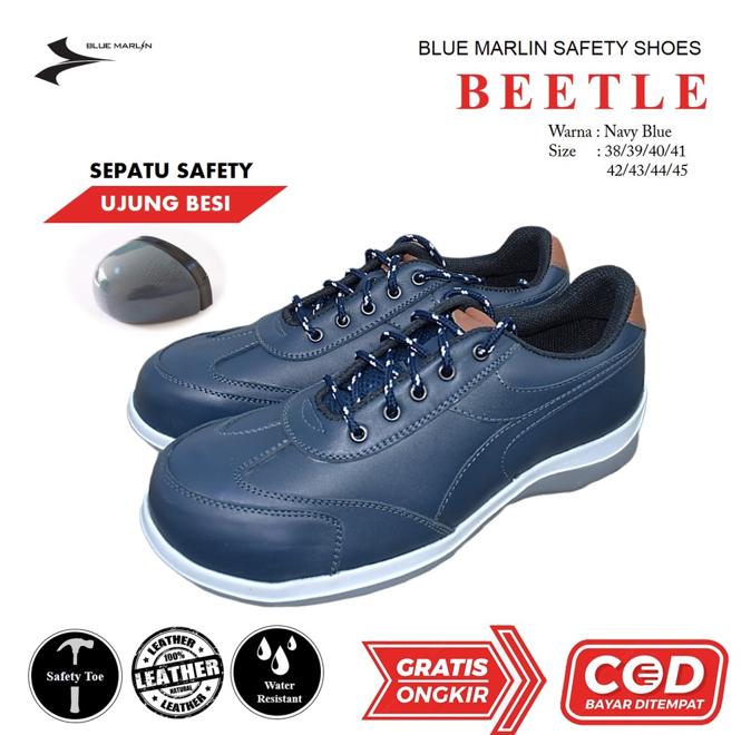 SEPATU SAFETY BLUE MARLIN BEETLE ORIGINAL SAFETY SHOES MODEL SPORT
