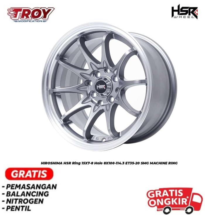 Velg Celong 7/8 Racing CE28 HSR HIROSHIMA R15 Brio,Avanza,Sigra,Yaris