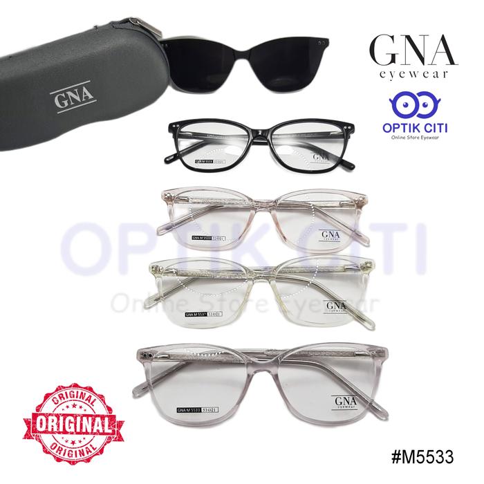 Frame Kacamata Wanita ClipOn GNA M5533 Original
