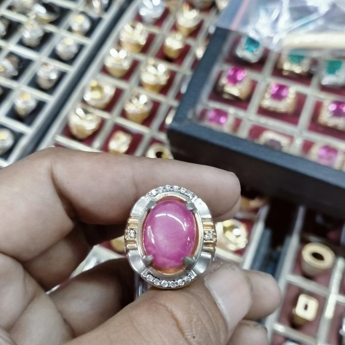 Ruby Cincin Batu Permata Ruby Asli