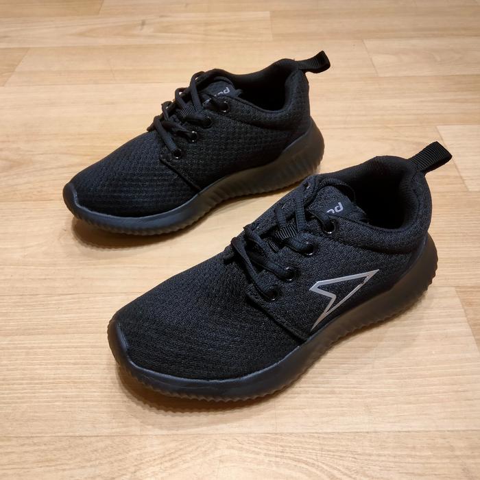 Bata Power Sepatu Anak Sekolah Bahan Rajut Awet Warna Full Hitam