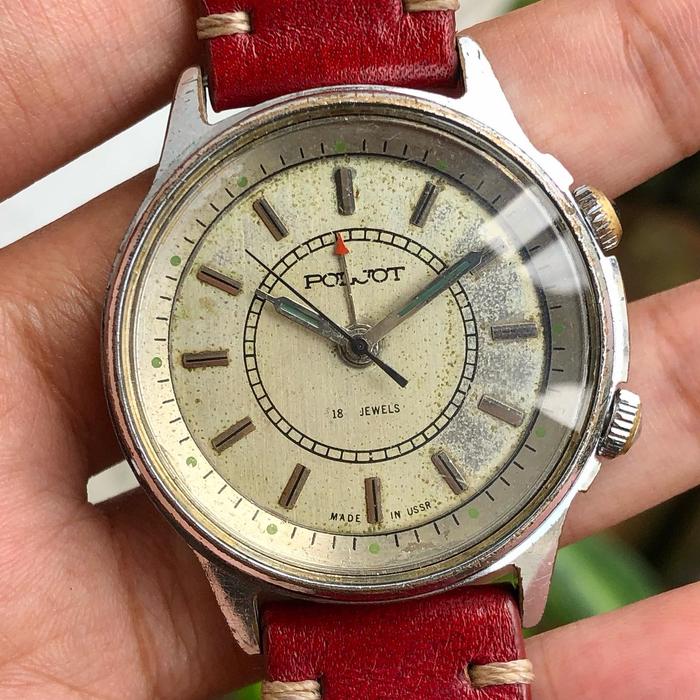 Jam Tangan Vintage Poljot Alarm 18Jewls