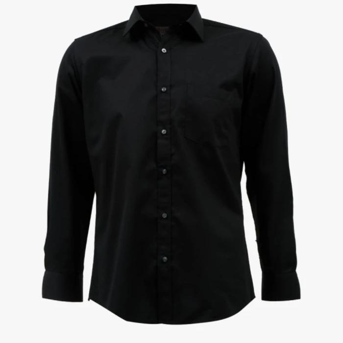 kemeja pria GQ lengan panjang. black. modern fit. moderen fit 2793051