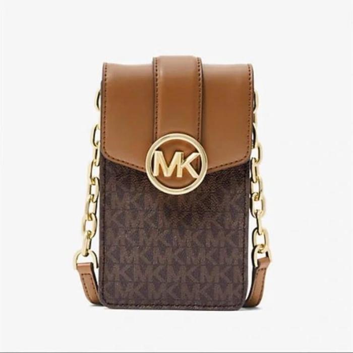 Tas Selempang HP Original MK Carmen Flap Crossbody Phone Bag