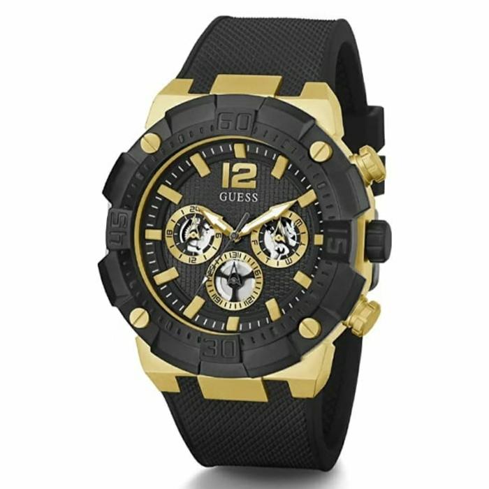 Jam Tangan Pria Guess GW0264G3 GW0264G4 Rubber Original 48mm Fullset