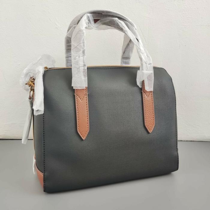 tasFOSSIL sydney satchel black multi brown
