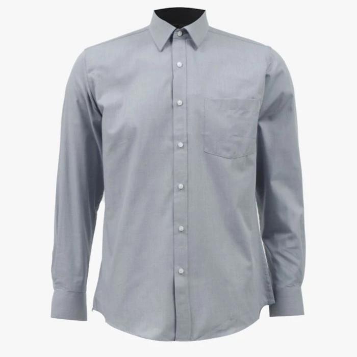 kemeja pria GQ lengan panjang. gray. modern fit sleve 2793052
