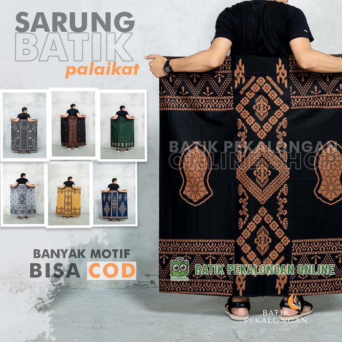 Sarung Batik Santri Pekalongan Motif Palaikat Busur Terompah Nabi