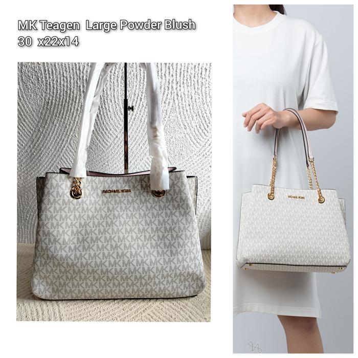 TAS MK TEAGEN LARGE SATCHEL POWDER BLUSH MULTI