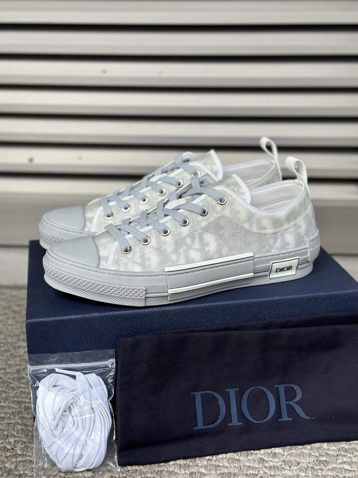 Dior Low Oblique B23 Sneakers Grey Size Eur 43 Authentic Original 100%