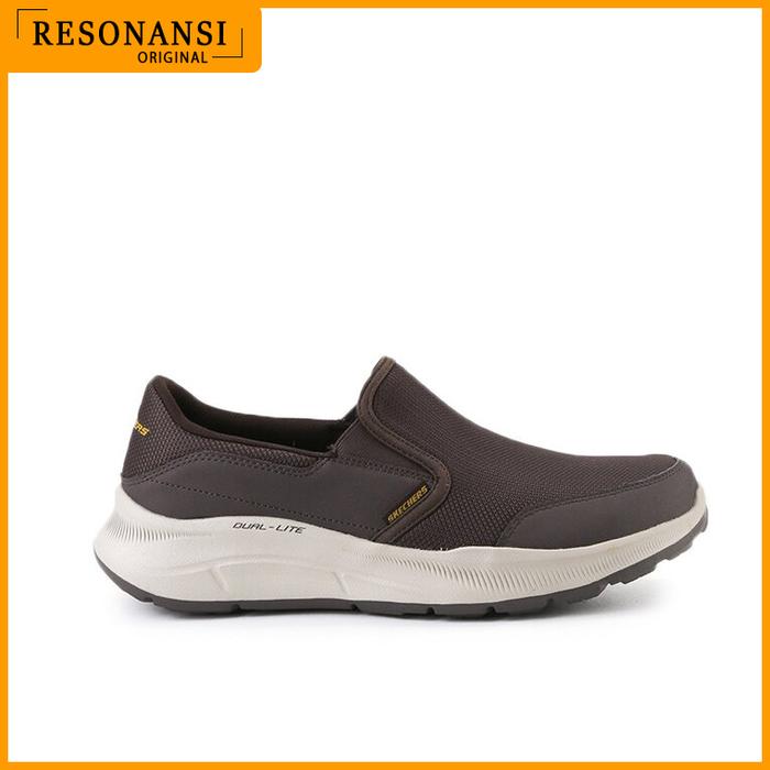 SEPATU PRIA TERBARU SKECHERS ORIGINAL SLIP ON EQUALIZER 5.0 COKLAT