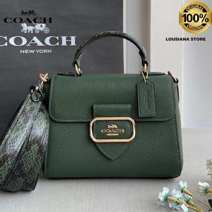 Tas Wanita Coach Morgan Top Handle Satchel Everglade Multi