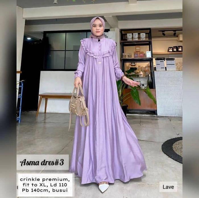 ASMA DRESS #3 / GAMIS LEBARAN WANITA TERBARU - DRESS TERMURAH 2023