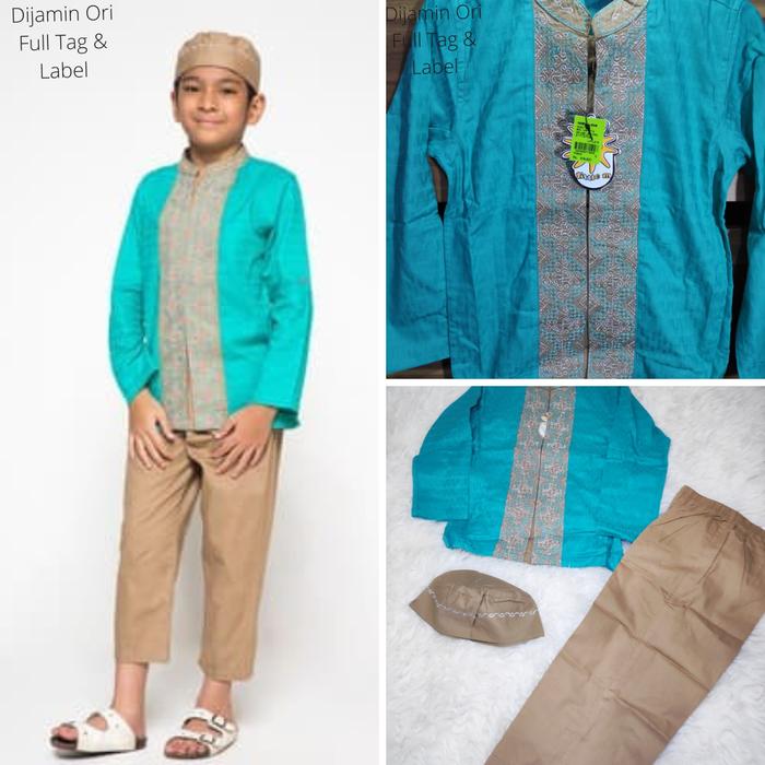Baju Koko Anak Little M Setelan Lengkap Dengan Peci By Matahari Mall