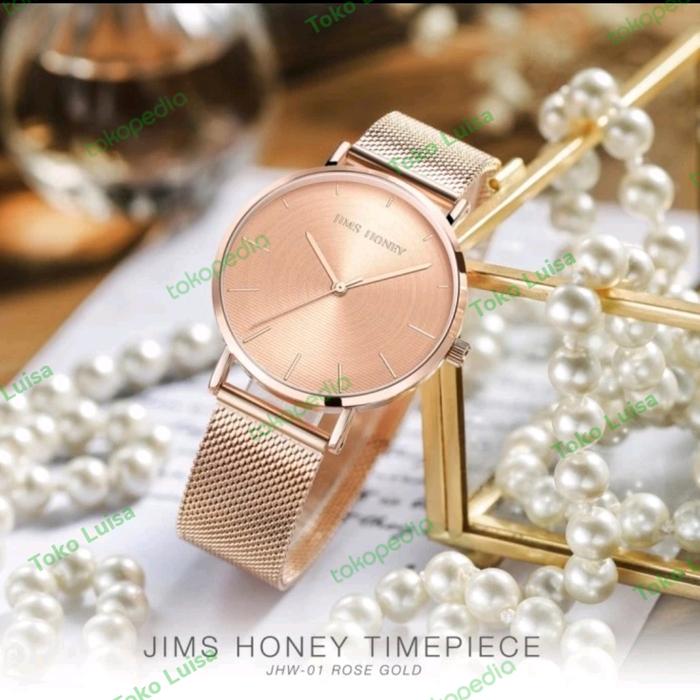 Jam tangan Jims Honey Rose Gold Original