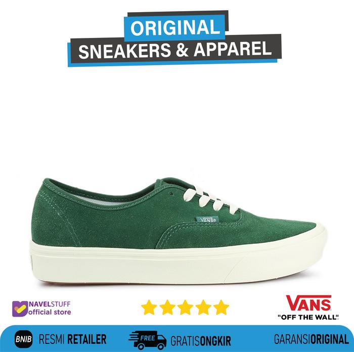 VANS Authentic Comfycush Green (Suede Leather) Original Resmi BNIB