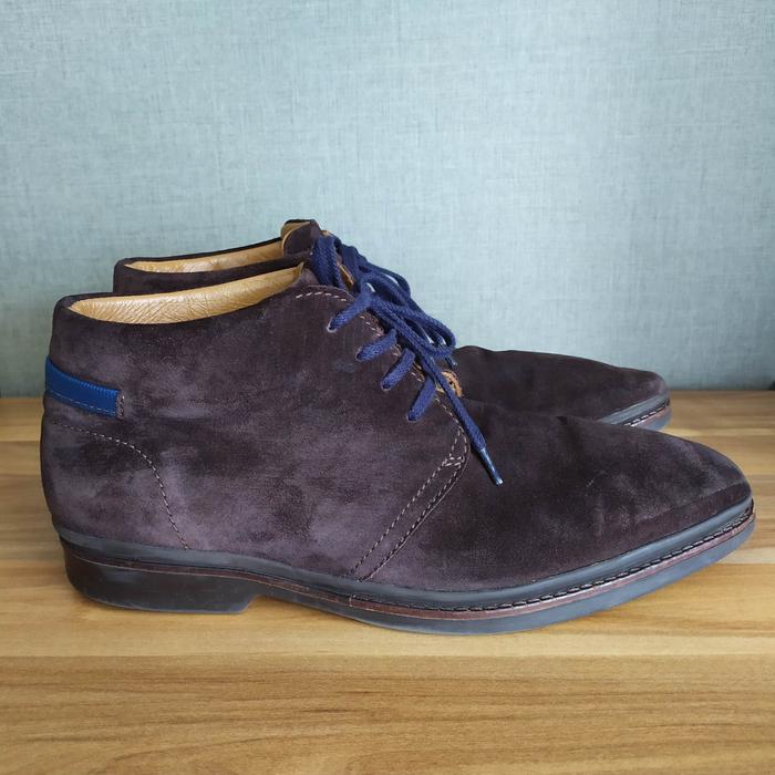 Floris van Bommel Brown Suede Leather Ankle Boots - 43