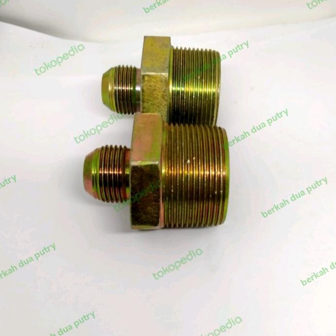 double nepel besi galvanis 11/2" mb x 3/4" MJ #3000