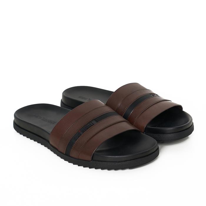 Gino Mariani Sandal Pria Carville Original Leather Brown