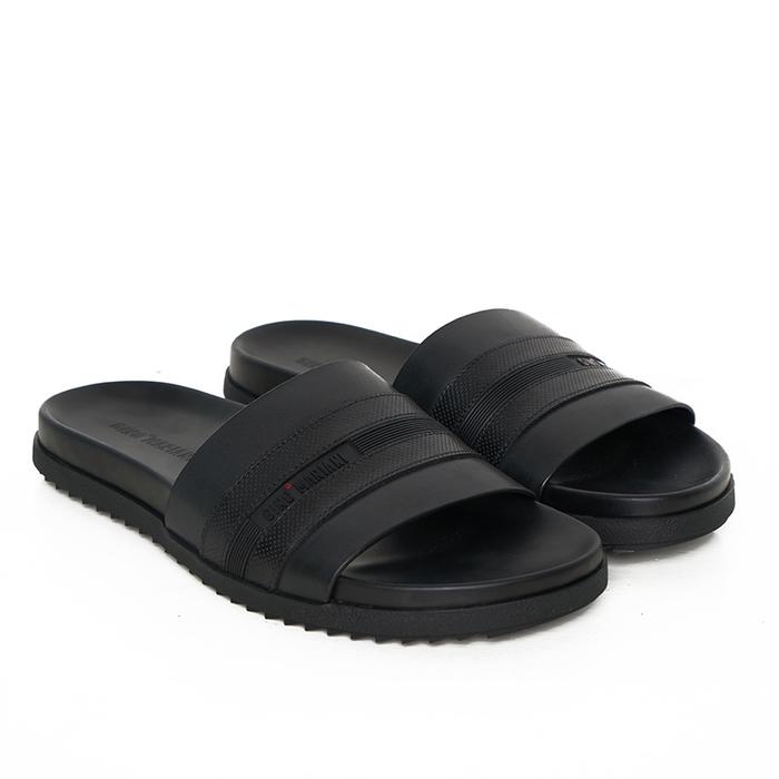 Gino Mariani Sandal Pria Carville Original Leather Black