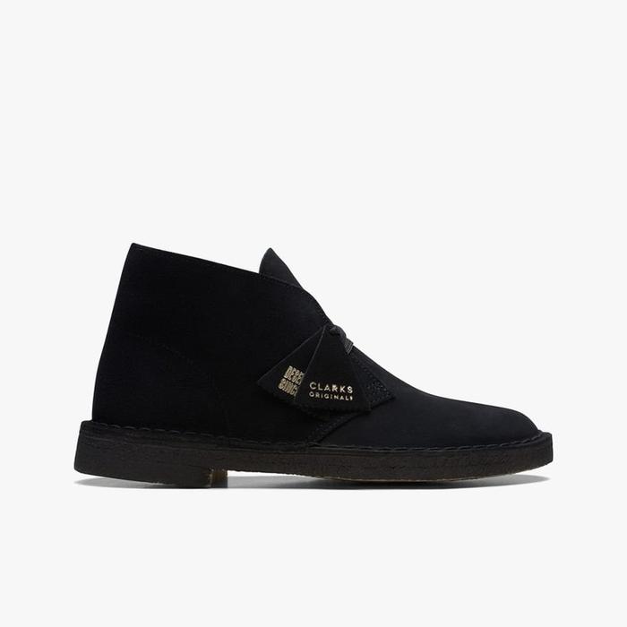 Clarks Desert Men's Boot Original Sepatu Boots Pria Suede - Black
