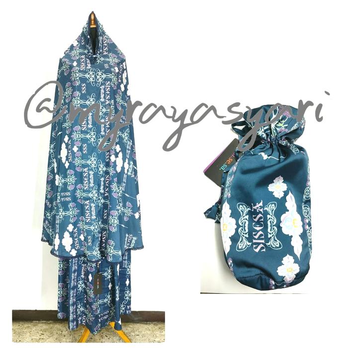 Mukena sisesa set hawa navy blue
