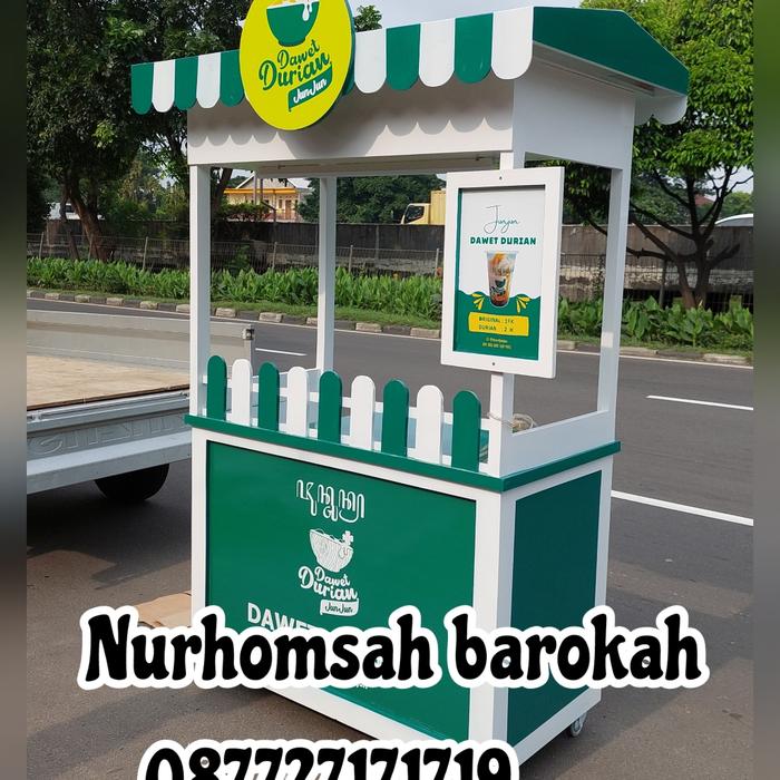 gerobak kayu /gerobak murah/gerobak es/booth jatibelanda