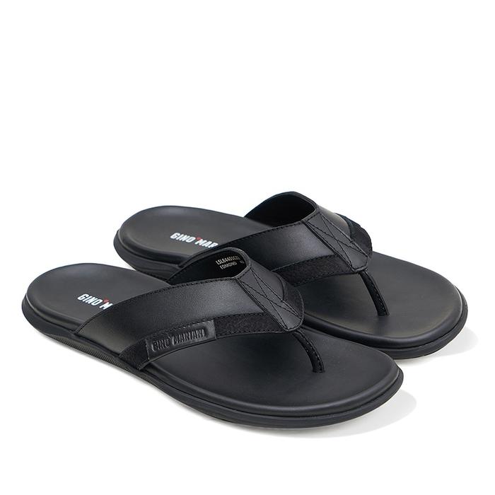 Gino Mariani Sandal Pria Edmond Original Leather Black