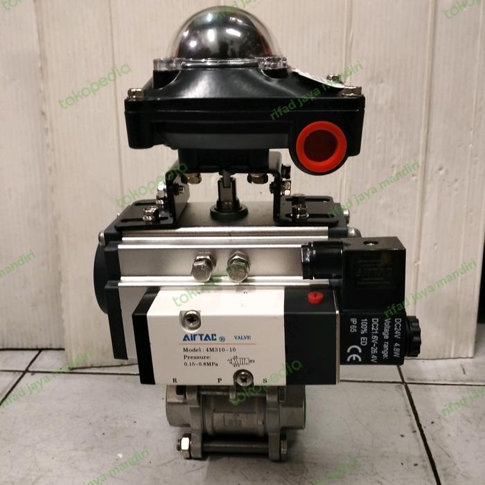 Actuator Valve Pneumatic 1 inch + Limit Switch & Namur