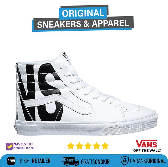 Vans SK8 High Tumble White Leather Original
