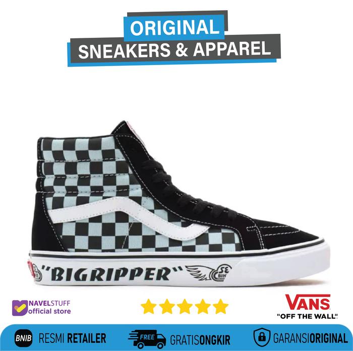 VANS Sk8 Hi (SE Bikes) Big Ripper/Black/Plume Original Resmi BNIB